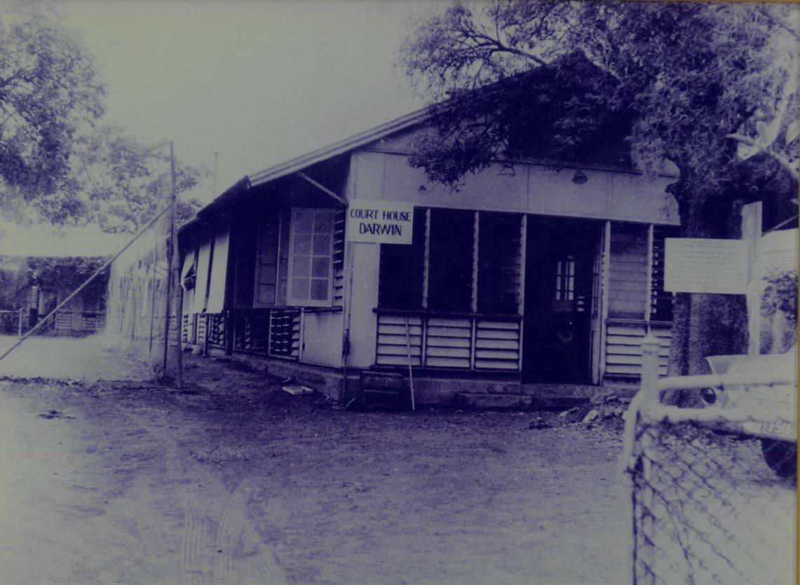 Historic Court House that was located on the Esplanade in Darwin