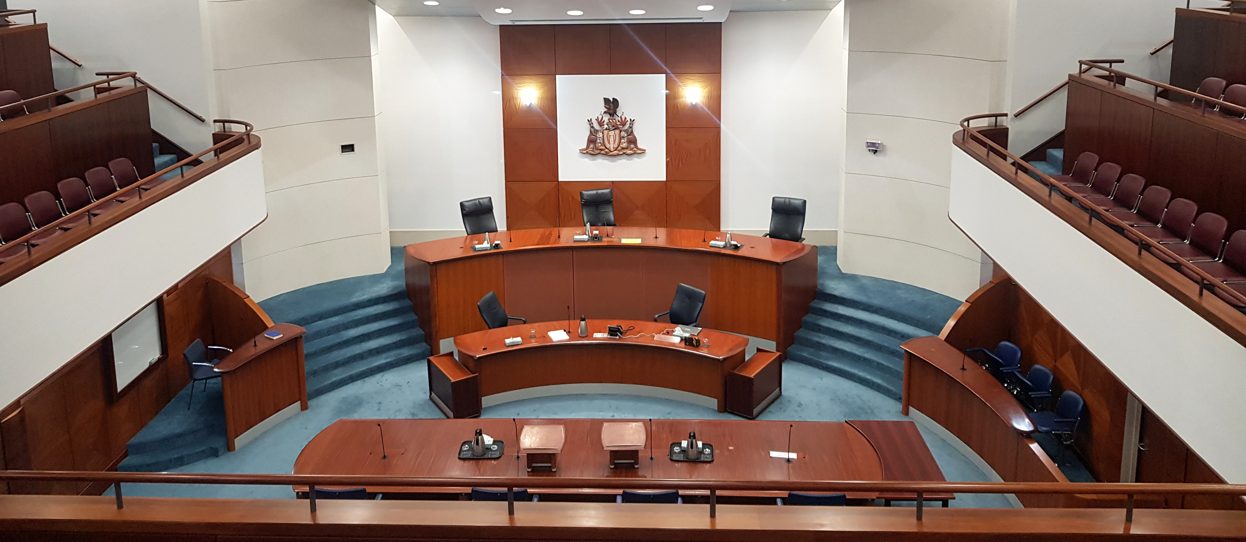 Court 1 in the Supreme Court in Darwin. Court 1 in the Supreme Court in Darwin