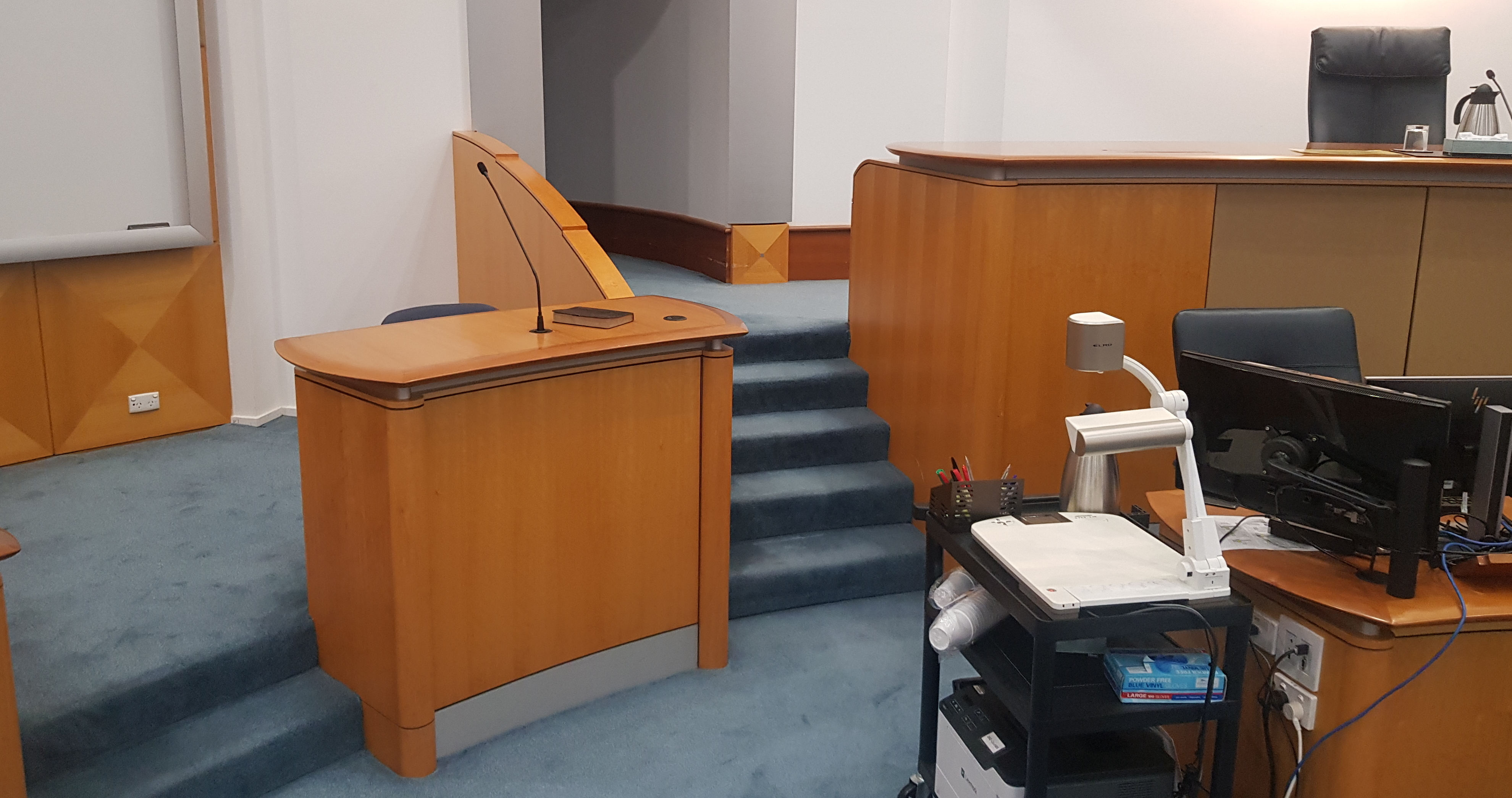 A Supreme Court witness box